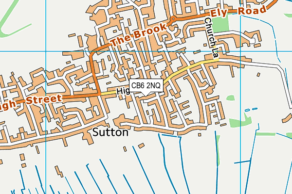 CB6 2NQ map - OS VectorMap District (Ordnance Survey)