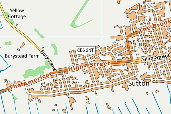 CB6 2NT map - OS VectorMap District (Ordnance Survey)