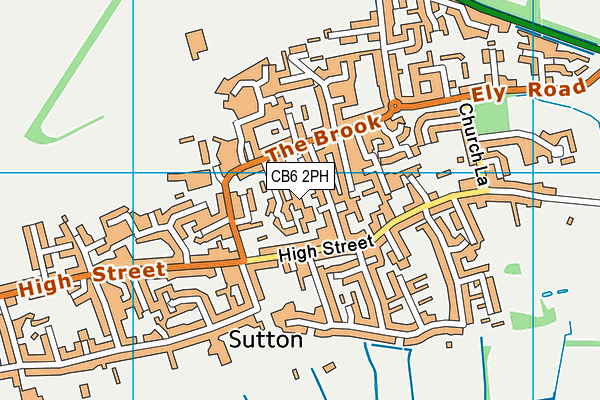 CB6 2PH map - OS VectorMap District (Ordnance Survey)