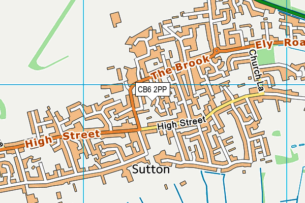 CB6 2PP map - OS VectorMap District (Ordnance Survey)