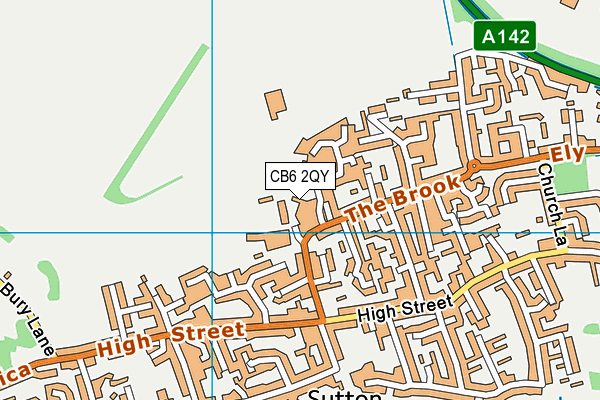 CB6 2QY map - OS VectorMap District (Ordnance Survey)