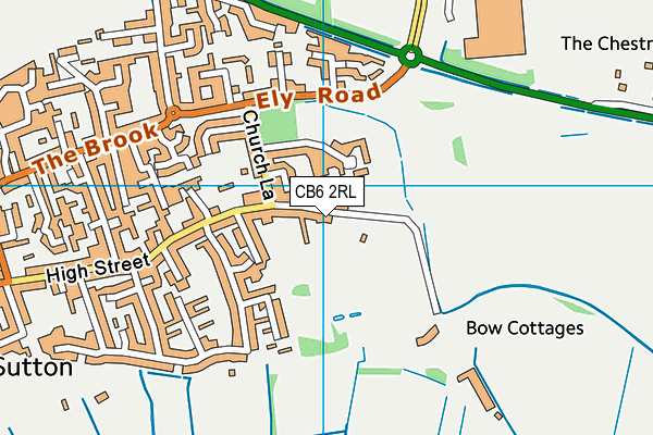 CB6 2RL map - OS VectorMap District (Ordnance Survey)