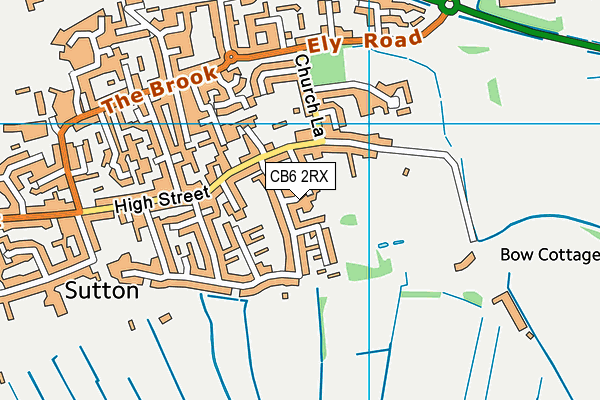 CB6 2RX map - OS VectorMap District (Ordnance Survey)