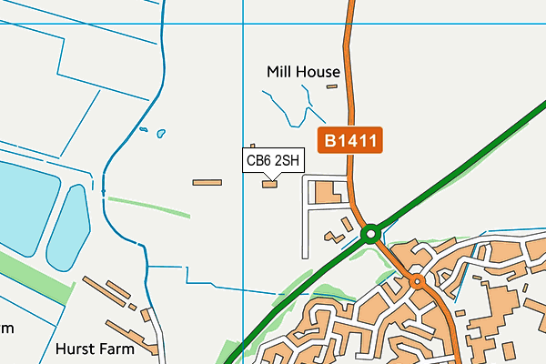 Ely Squash And Leisure Ltd map (CB6 2SH) - OS VectorMap District (Ordnance Survey)