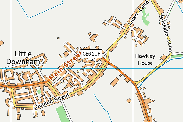 CB6 2UH map - OS VectorMap District (Ordnance Survey)