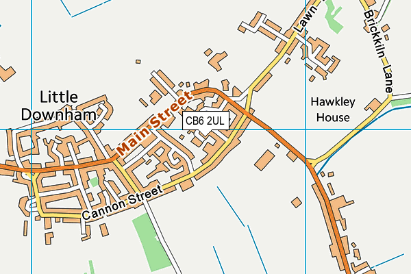 CB6 2UL map - OS VectorMap District (Ordnance Survey)