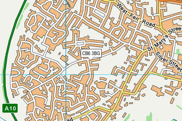 CB6 3BG map - OS VectorMap District (Ordnance Survey)