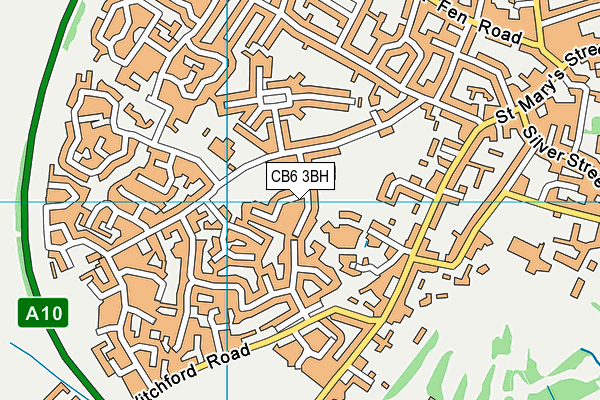 CB6 3BH map - OS VectorMap District (Ordnance Survey)