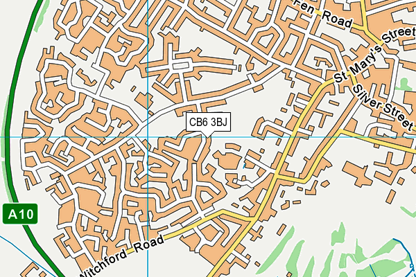 CB6 3BJ map - OS VectorMap District (Ordnance Survey)