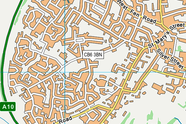 CB6 3BN map - OS VectorMap District (Ordnance Survey)