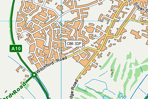CB6 3DP map - OS VectorMap District (Ordnance Survey)