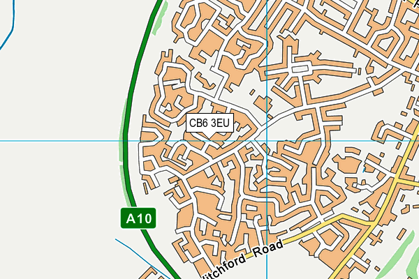 CB6 3EU map - OS VectorMap District (Ordnance Survey)