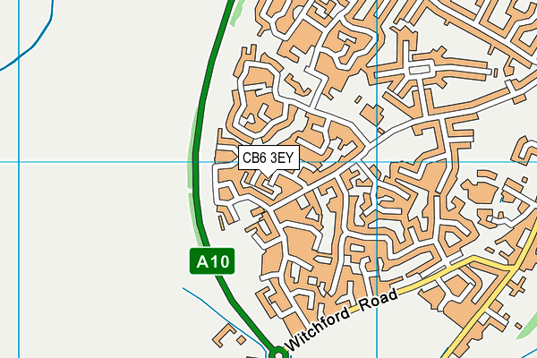 CB6 3EY map - OS VectorMap District (Ordnance Survey)