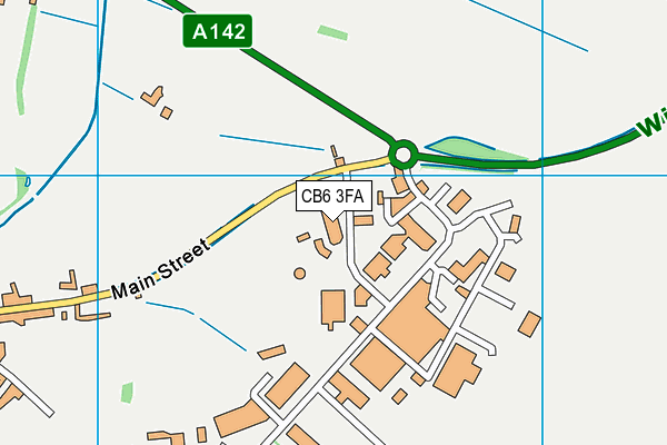 CB6 3FA map - OS VectorMap District (Ordnance Survey)