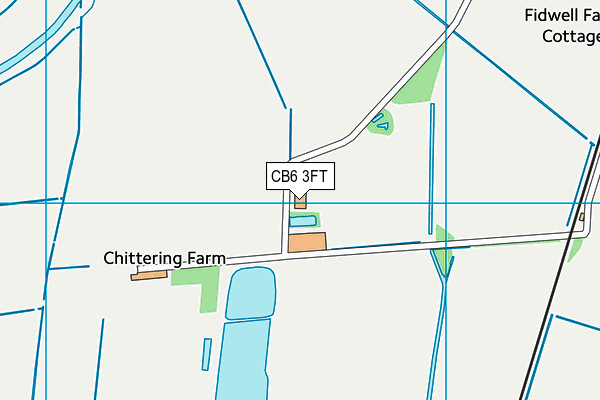 CB6 3FT map - OS VectorMap District (Ordnance Survey)