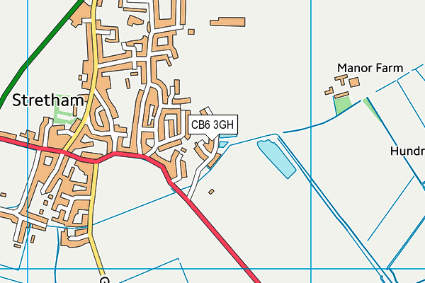 CB6 3GH map - OS VectorMap District (Ordnance Survey)
