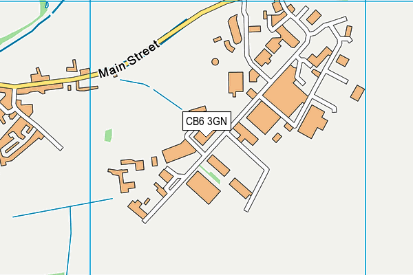 CB6 3GN map - OS VectorMap District (Ordnance Survey)