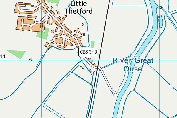 CB6 3HB map - OS VectorMap District (Ordnance Survey)