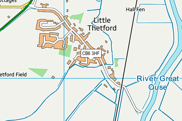 CB6 3HF map - OS VectorMap District (Ordnance Survey)