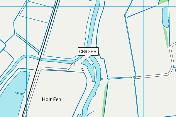 CB6 3HR map - OS VectorMap District (Ordnance Survey)