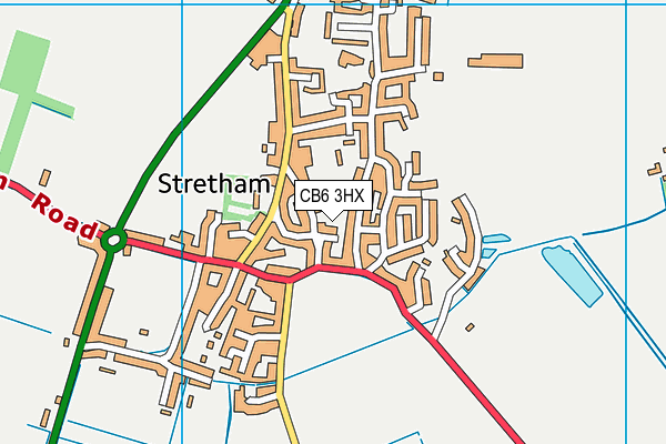 CB6 3HX map - OS VectorMap District (Ordnance Survey)