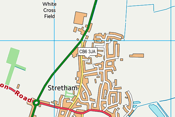 CB6 3JA map - OS VectorMap District (Ordnance Survey)