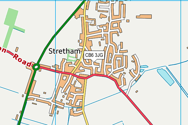 CB6 3JG map - OS VectorMap District (Ordnance Survey)