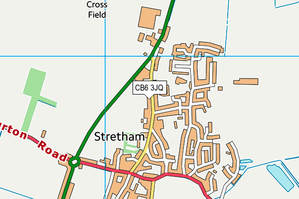 CB6 3JQ map - OS VectorMap District (Ordnance Survey)