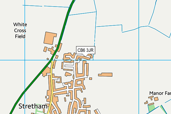 CB6 3JR map - OS VectorMap District (Ordnance Survey)