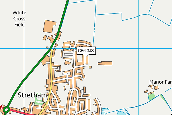 CB6 3JS map - OS VectorMap District (Ordnance Survey)