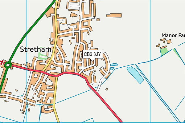 CB6 3JY map - OS VectorMap District (Ordnance Survey)
