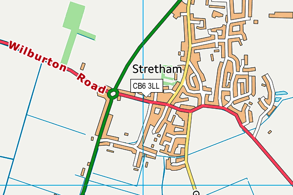 CB6 3LL map - OS VectorMap District (Ordnance Survey)