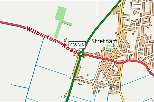 CB6 3LN map - OS VectorMap District (Ordnance Survey)