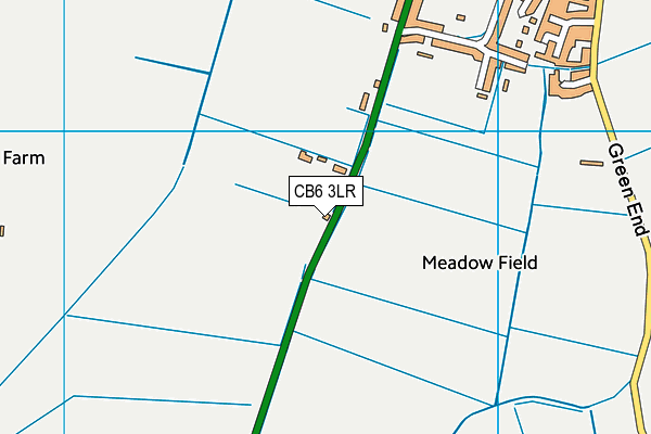 CB6 3LR map - OS VectorMap District (Ordnance Survey)