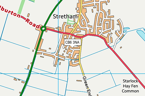 CB6 3NA map - OS VectorMap District (Ordnance Survey)