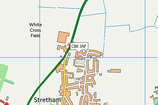CB6 3NF map - OS VectorMap District (Ordnance Survey)