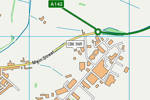 CB6 3NR map - OS VectorMap District (Ordnance Survey)