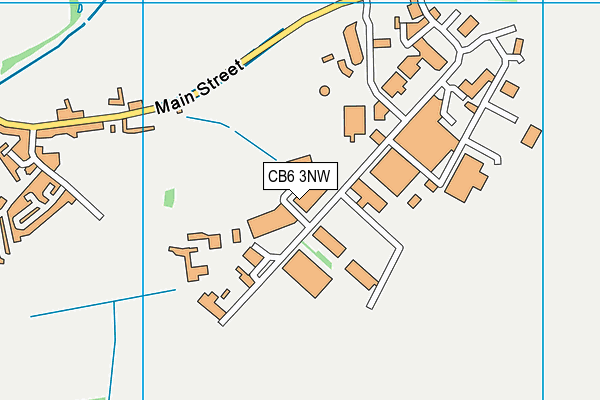 CB6 3NW map - OS VectorMap District (Ordnance Survey)