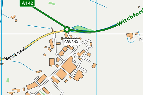 CB6 3NX map - OS VectorMap District (Ordnance Survey)