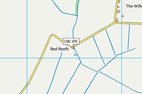 CB6 3PE map - OS VectorMap District (Ordnance Survey)