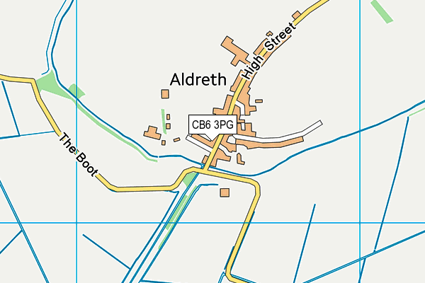 CB6 3PG map - OS VectorMap District (Ordnance Survey)