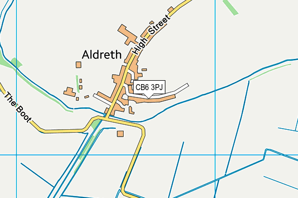 CB6 3PJ map - OS VectorMap District (Ordnance Survey)