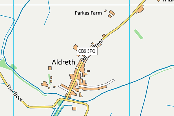 CB6 3PQ map - OS VectorMap District (Ordnance Survey)