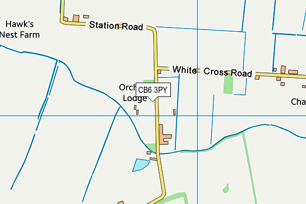 CB6 3PY map - OS VectorMap District (Ordnance Survey)