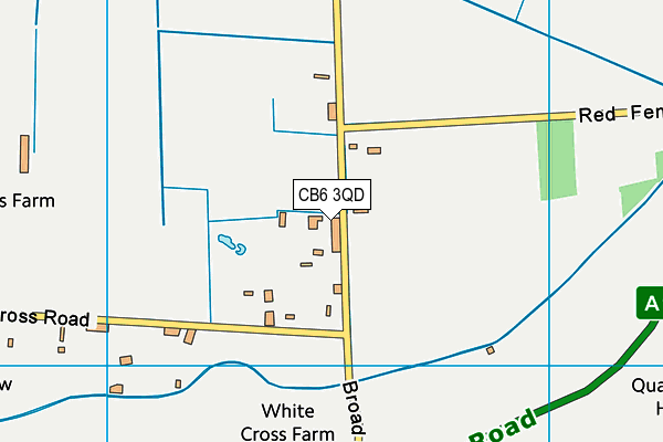 CB6 3QD map - OS VectorMap District (Ordnance Survey)