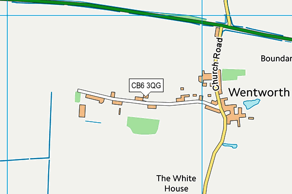 CB6 3QG map - OS VectorMap District (Ordnance Survey)