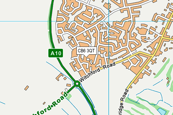 CB6 3QT map - OS VectorMap District (Ordnance Survey)