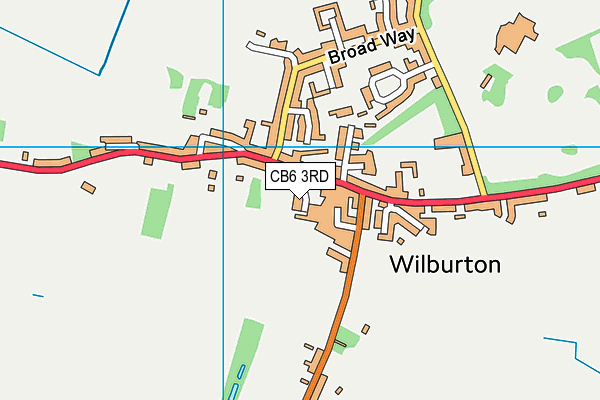 CB6 3RD map - OS VectorMap District (Ordnance Survey)