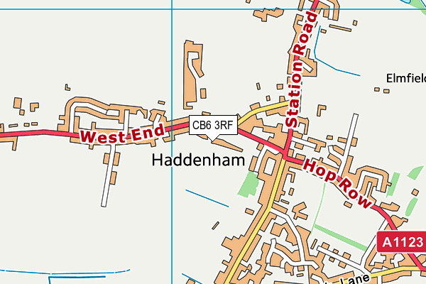 CB6 3RF map - OS VectorMap District (Ordnance Survey)