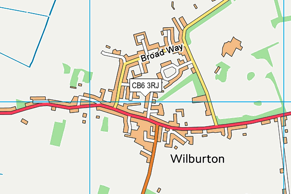 Wilburton CofE Primary School map (CB6 3RJ) - OS VectorMap District (Ordnance Survey)